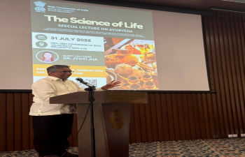 High Commission of India organises a Lecture on Ayurveda – “Science of Life” on 31 July 2026